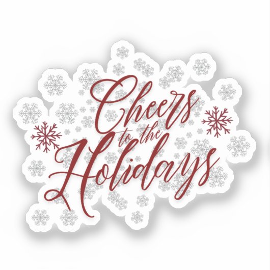 Sticker Bonne fête pendant les vacances - Calligraphie fes (Recto)