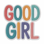 Sticker Bonne Fille (Devant)