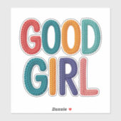 Sticker Bonne Fille (Feuille)