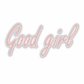 Sticker Bonne fille design (Devant)