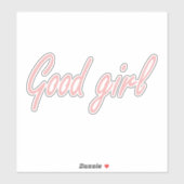 Sticker Bonne fille design (Feuille)