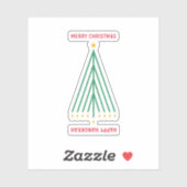 Sticker Bonne Hanoukka, Joyeux Noël (Feuille)