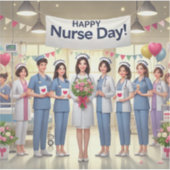 Sticker Bonne journée d'infirmière (Devant)