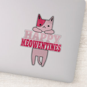 Sticker Bonne Meowentines Cadeaux de Saint Valentin pour