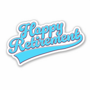 Sticker Bonne retraite édition bleue