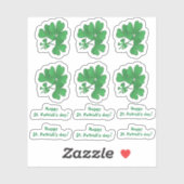 Sticker Bonne Saint Patrick ! (Feuille)