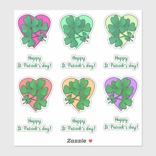 Sticker Bonne Saint Patrick ! (Feuille)