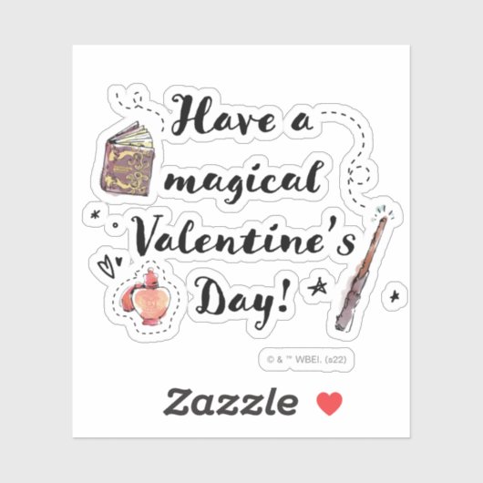 Sticker Bonne Saint Valentin ! (Feuille)