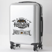 Sticker Bonne typographie d'Halloween (Sur valise)