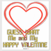 Sticker Bonne Valentine (Feuille)