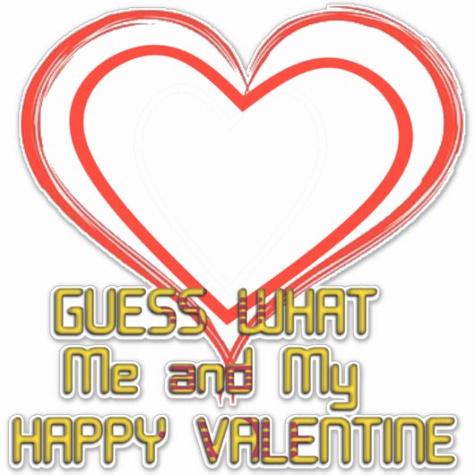 Sticker Bonne Valentine (Devant)