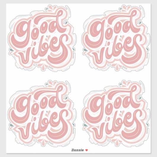 Sticker Bonne Vibration (Feuille)
