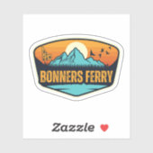Sticker Bonners Ferry, Idaho (Feuille)