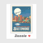 Sticker Bonnes Fêtes de Baltimore (Feuille)