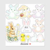 Sticker Bonnets de Pâques (Feuille)