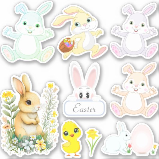 Sticker Bonnets de Pâques (Devant)