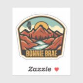 Sticker Bonnie Brae, Illinois (Feuille)