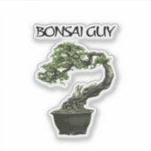 Sticker Bonsai guy funny quote for bonsai lovers (Devant)