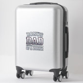 Sticker Bonus Dad of a Baller Vintage Sports Shirt Design_ (Sur valise)