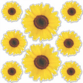 Sticker Bonus sur l'autocollant de contours des tournesols (Devant)