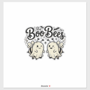 Sticker Boo Bees Modèle de abeille fantôme Halloween vinta