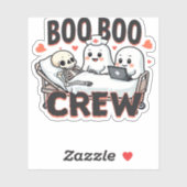 Sticker Boo Boo Crew mignon Halloween Infirmière Fantômes (Feuille)