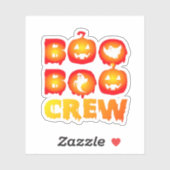 Sticker Boo Boo Crew T-Shirt surdimensionné (Feuille)