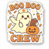 Sticker Boo Boo Infirmière d'équipage Funny Halloween Infi (Devant)