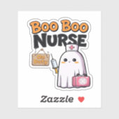 Sticker Boo Boo Infirmière En Service Classique T-Shirt (Feuille)