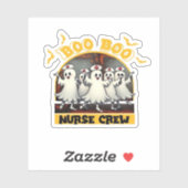 Sticker BOO CREW CLASSIC NURSE HALLOWEEN T-SHIRT Overs (Feuille)
