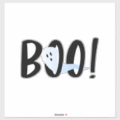 Sticker Boo ! Fantôme d'Iridescente Halloween (Feuille)