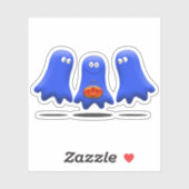 Sticker Boo Man Ghost Group (Feuille)