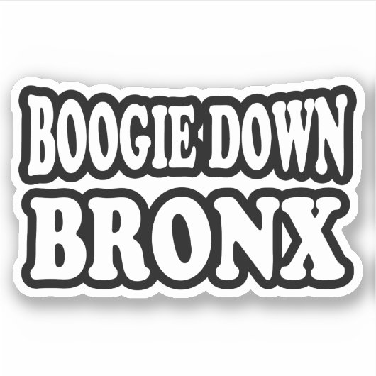 Sticker Boogie Down Bronx, NYC (Devant)
