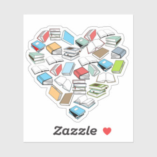 Sticker Book Heart Bookish Aesthetics Book Lover
