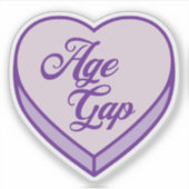 Sticker Bookish Candy coeur - Age Gap (Devant)