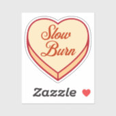 Sticker Bookish Candy coeur - Lente Burn (Feuille)