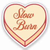 Sticker Bookish Candy coeur - Lente Burn (Recto)