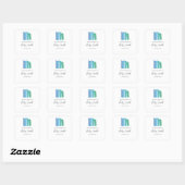 Sticker Bookplate baby shower (Feuille)