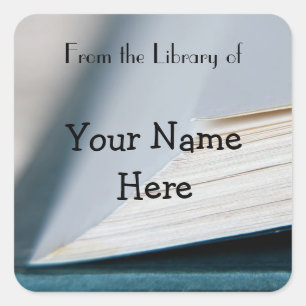 Sticker Bookplate Pages Livre