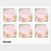 Sticker Bookplate Rose Boodland Animaux (Feuille)