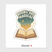 Sticker Books Are Magical,Open Book  (Feuille)
