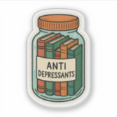Sticker Books as Antidepressants Jar  (Devant)