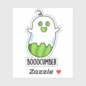 Sticker Booocumber Funky Ghost Concomber Pun (Feuille)
