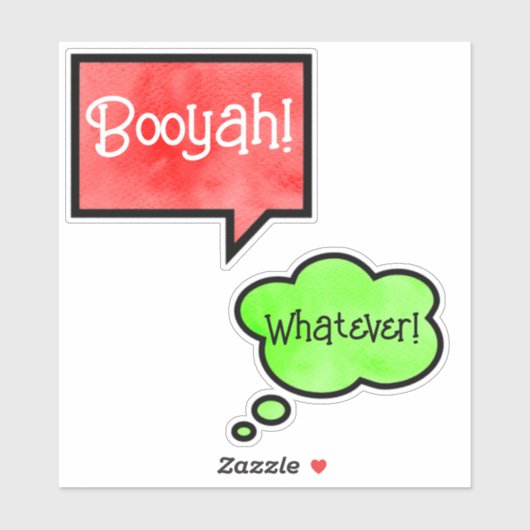 Sticker Booyah ! (Feuille)