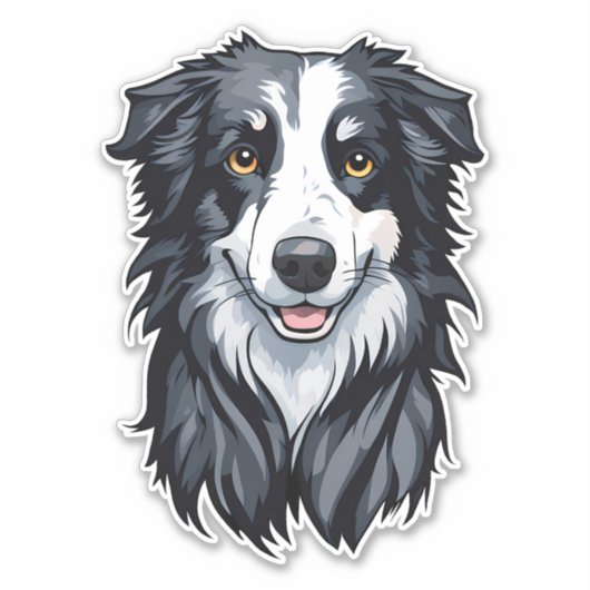 Sticker Bordure Collie (Devant)