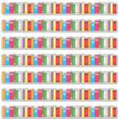 Sticker Bordure de ligne de livre 7 pièces (Devant)