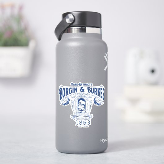 Sticker BORGIN & BURKES™ Artefacts foncés Magasin graphiqu (HydroFlask)