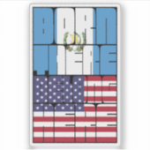 Sticker Born Guatemala Belong American (Devant)