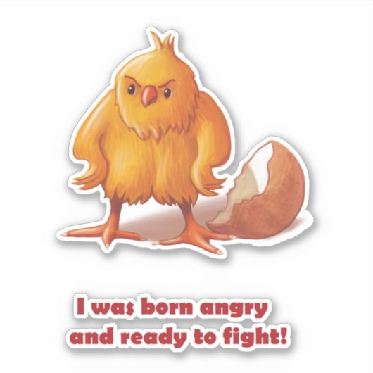 Sticker Born to fight (Devant)
