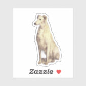 Sticker Borzoi vintage (Feuille)